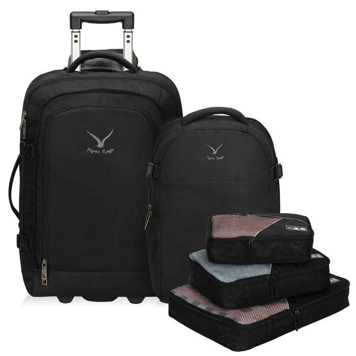 Hynes Eagle Travel Pack: Travel Backpack, Carry on Luggage, Packing Cubes (3PCS)
