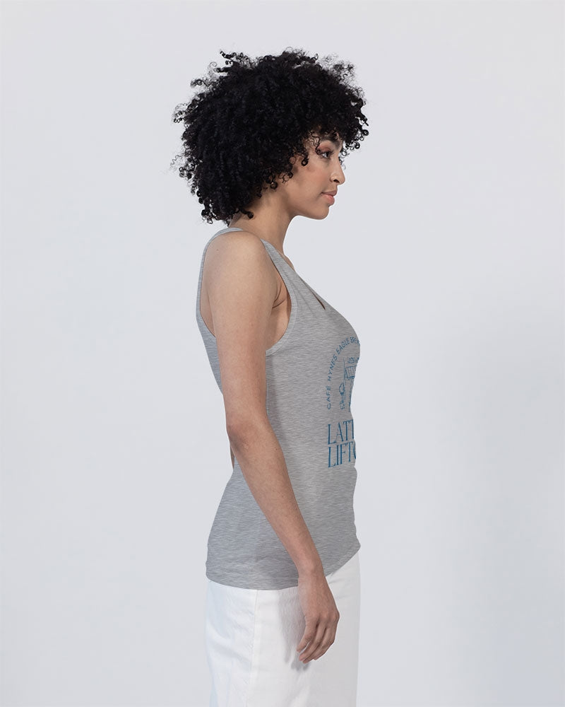 Latte & Liftoff Unisex Jersey Tank | Bella + Canvas