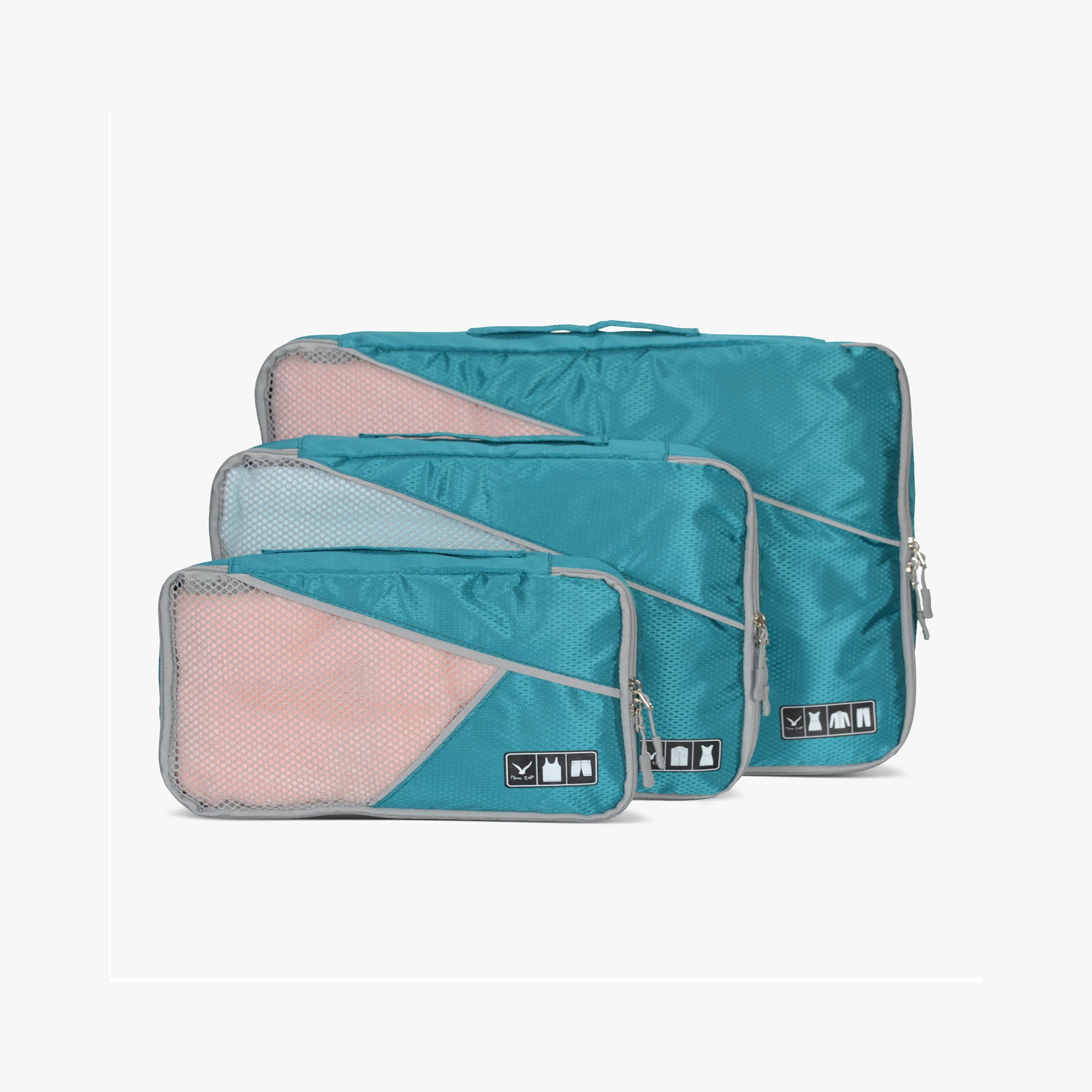 PackPal Packing Cube Set-Teal Green