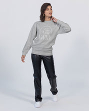 Latte & Liftoff Unisex Premium Crewneck Sweatshirt | Lane Seven