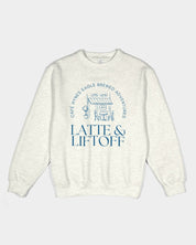 Latte & Liftoff Unisex Premium Crewneck Sweatshirt | Lane Seven