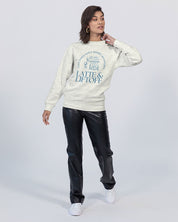 Latte & Liftoff Unisex Premium Crewneck Sweatshirt | Lane Seven