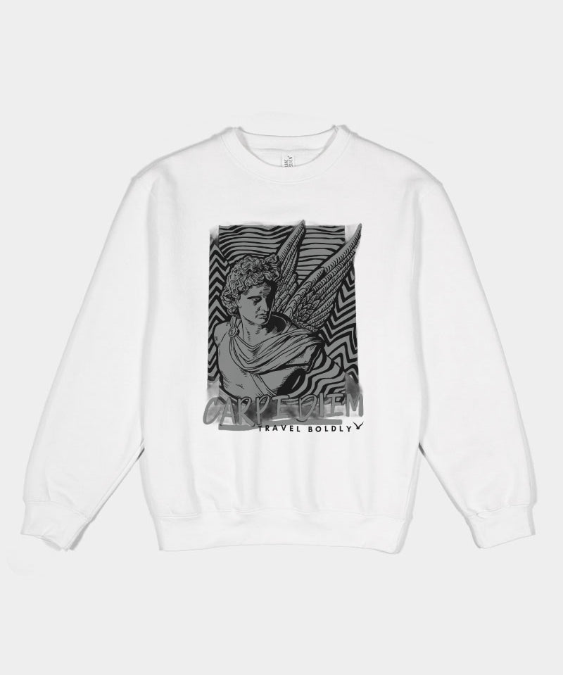 Travel Boldly Unisex Premium Crewneck Sweatshirt | Lane Seven