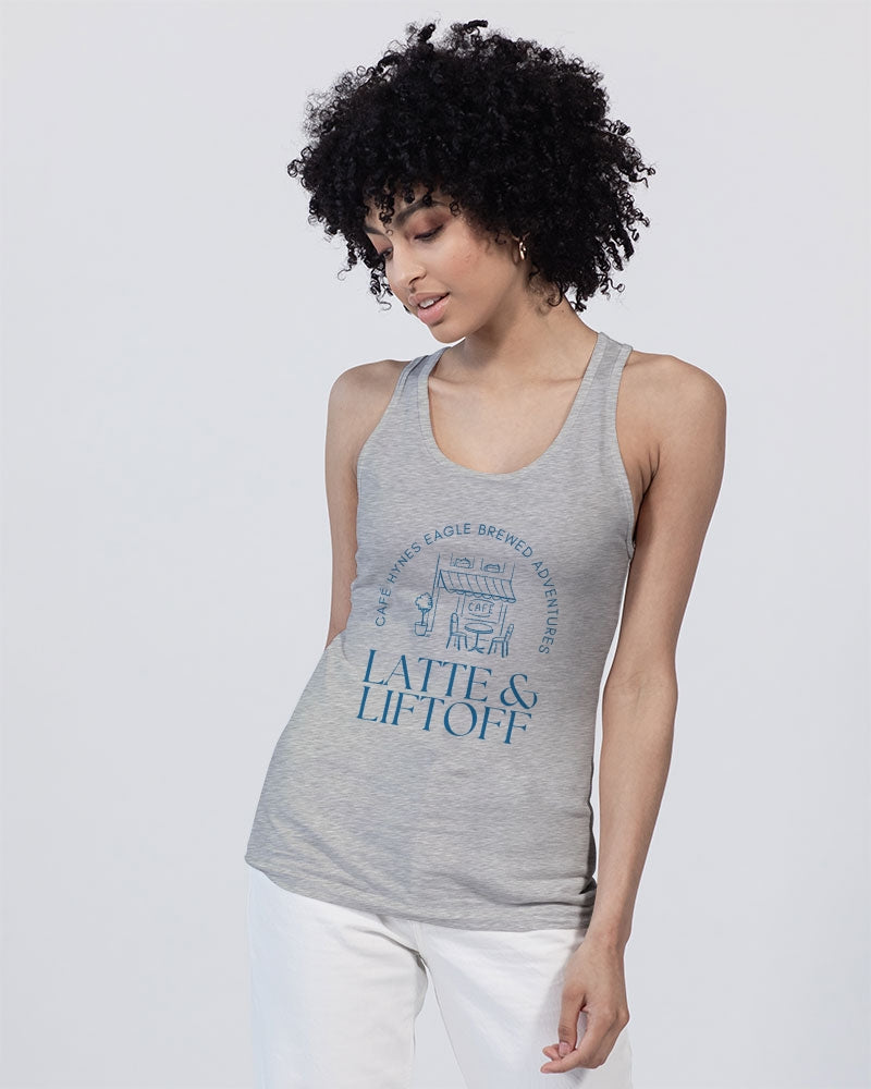 Latte & Liftoff Unisex Jersey Tank | Bella + Canvas