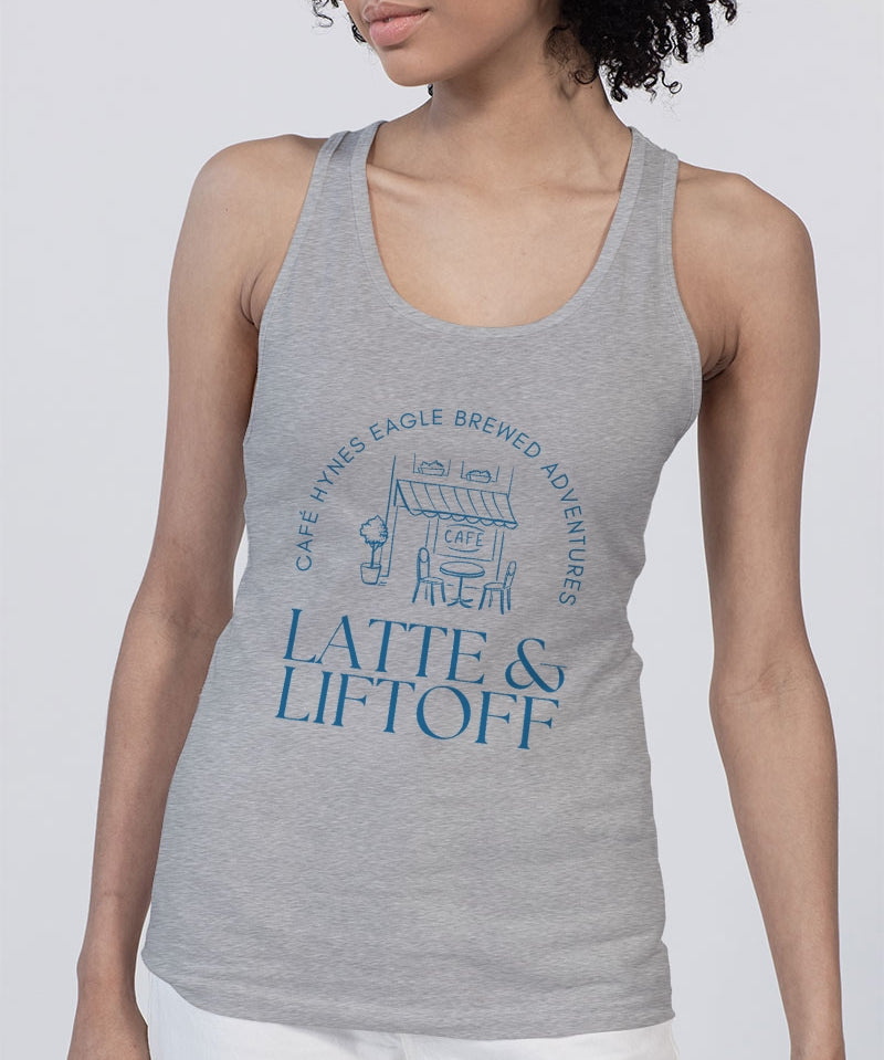 Latte & Liftoff Unisex Jersey Tank | Bella + Canvas