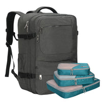 Hynes Eagle 44L Travel Backpack with 3 Pieces Packing Cubes Set