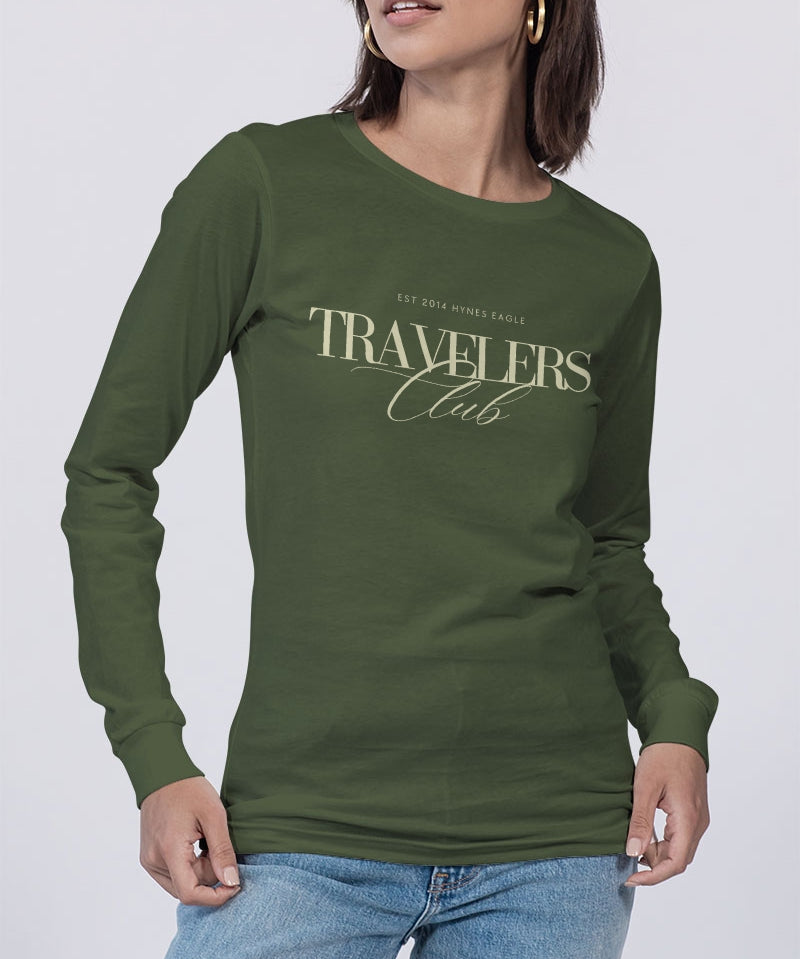 Travelers Club Unisex Jersey Long Sleeve Tee | Bella + Canvas