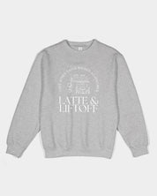 Latte & Liftoff Unisex Premium Crewneck Sweatshirt | Lane Seven