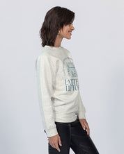 Latte & Liftoff Unisex Premium Crewneck Sweatshirt | Lane Seven