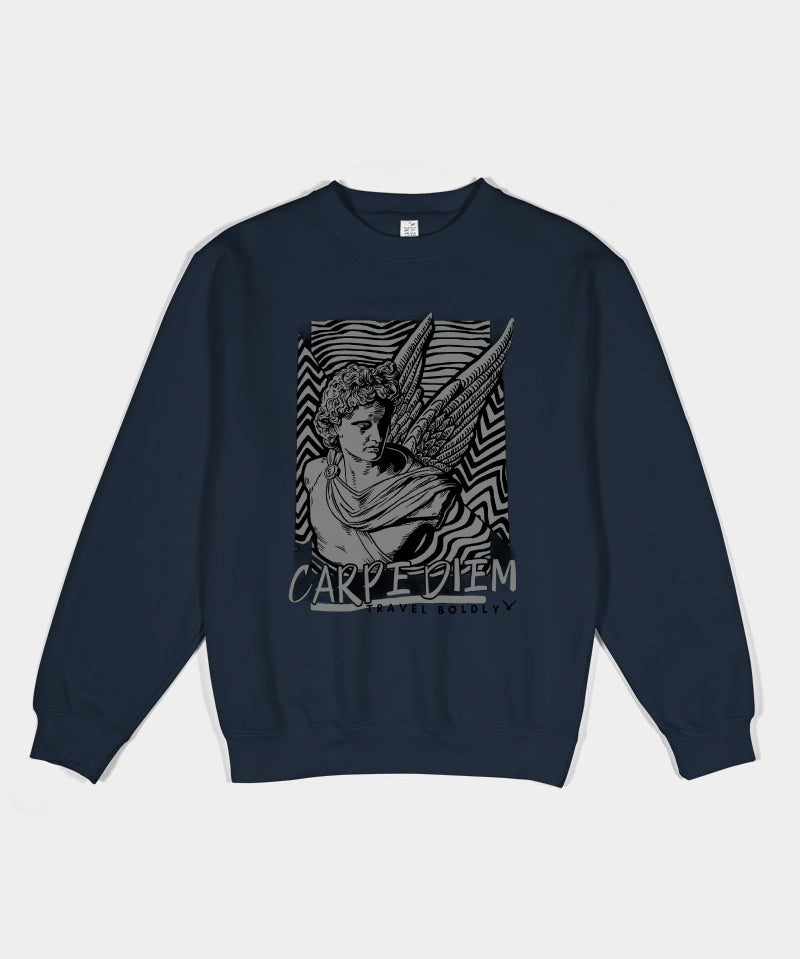 Travel Boldly Unisex Premium Crewneck Sweatshirt | Lane Seven